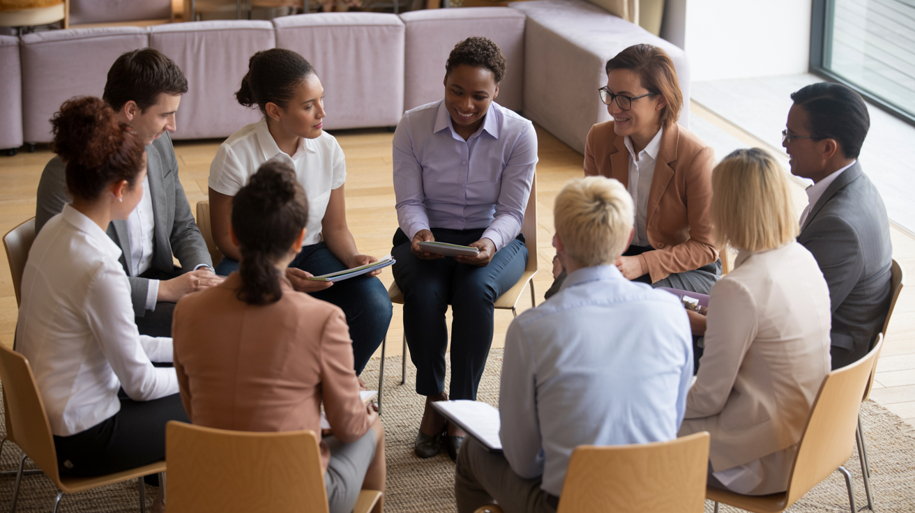 A collaborative circle of professional coaches